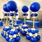 4 Set Balloon Stand Kit, 9 Feet Adjustable Balloon Arch for Floor, Ballon Column Tower with Weights Base and Pole, Metal Backdrop Stands for Parties, NO Need Helium Tank for Balloons